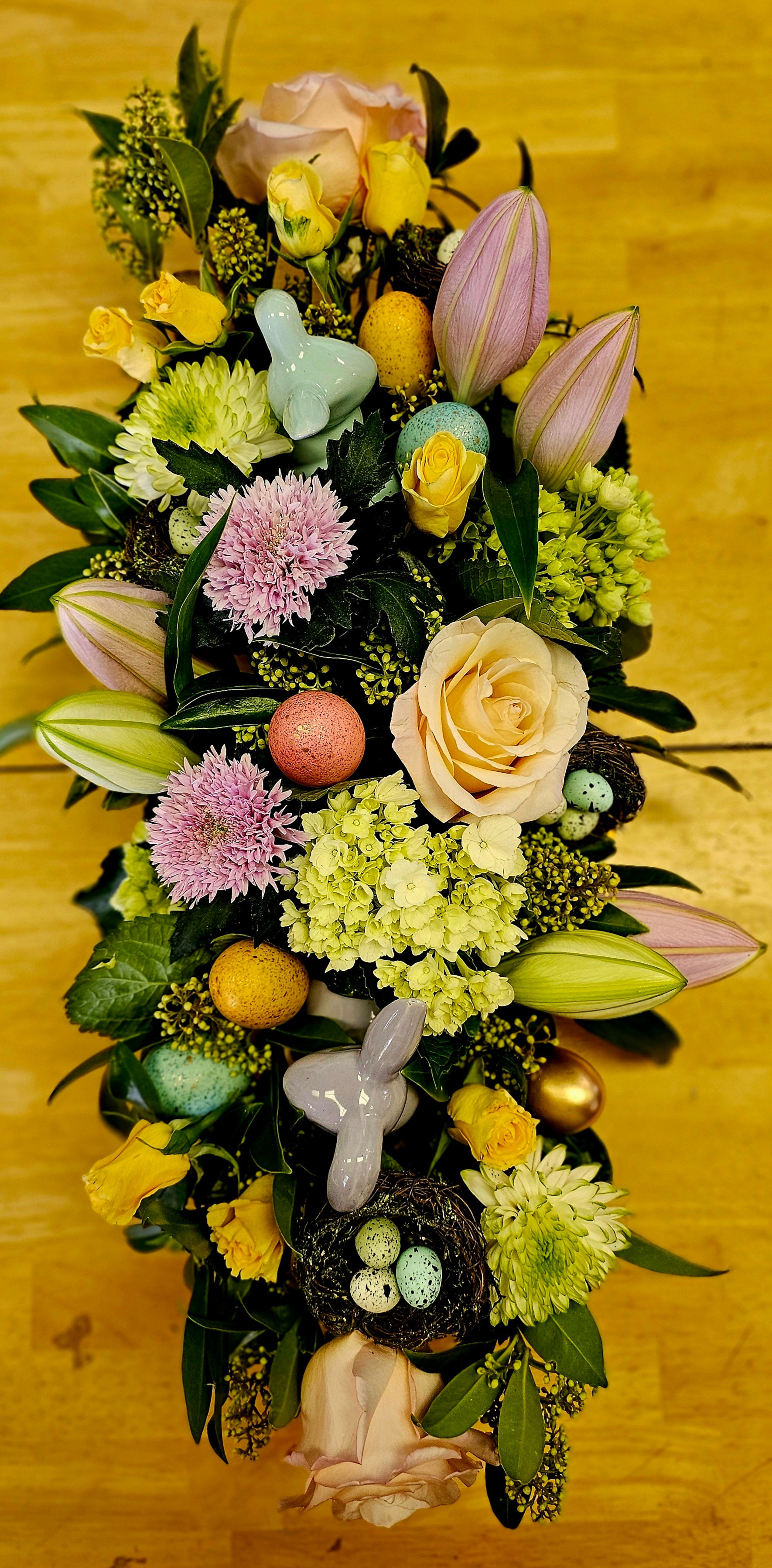 Hoppy thoughts and Bunny wishes centerpiece