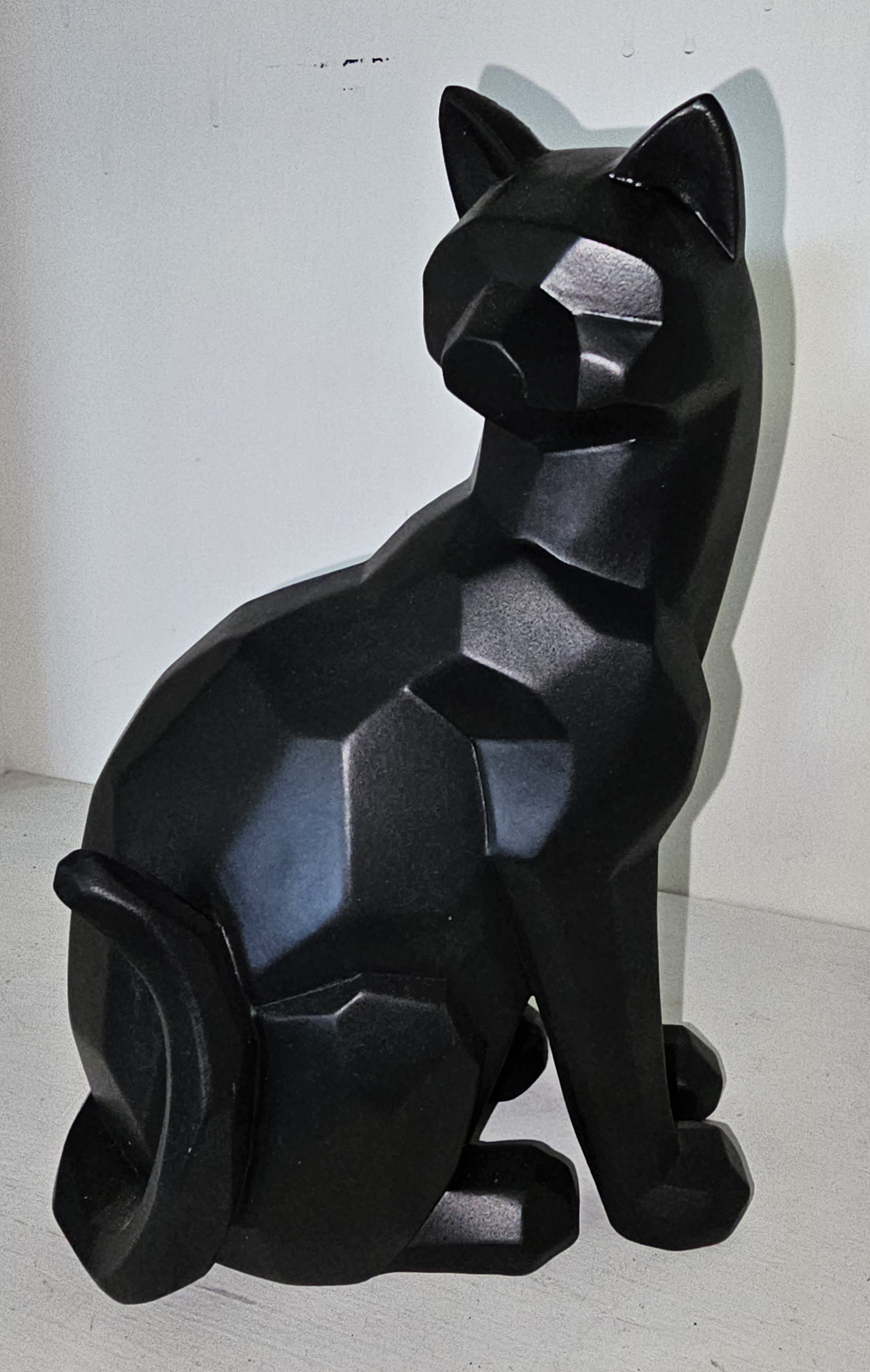 Black wooden cat