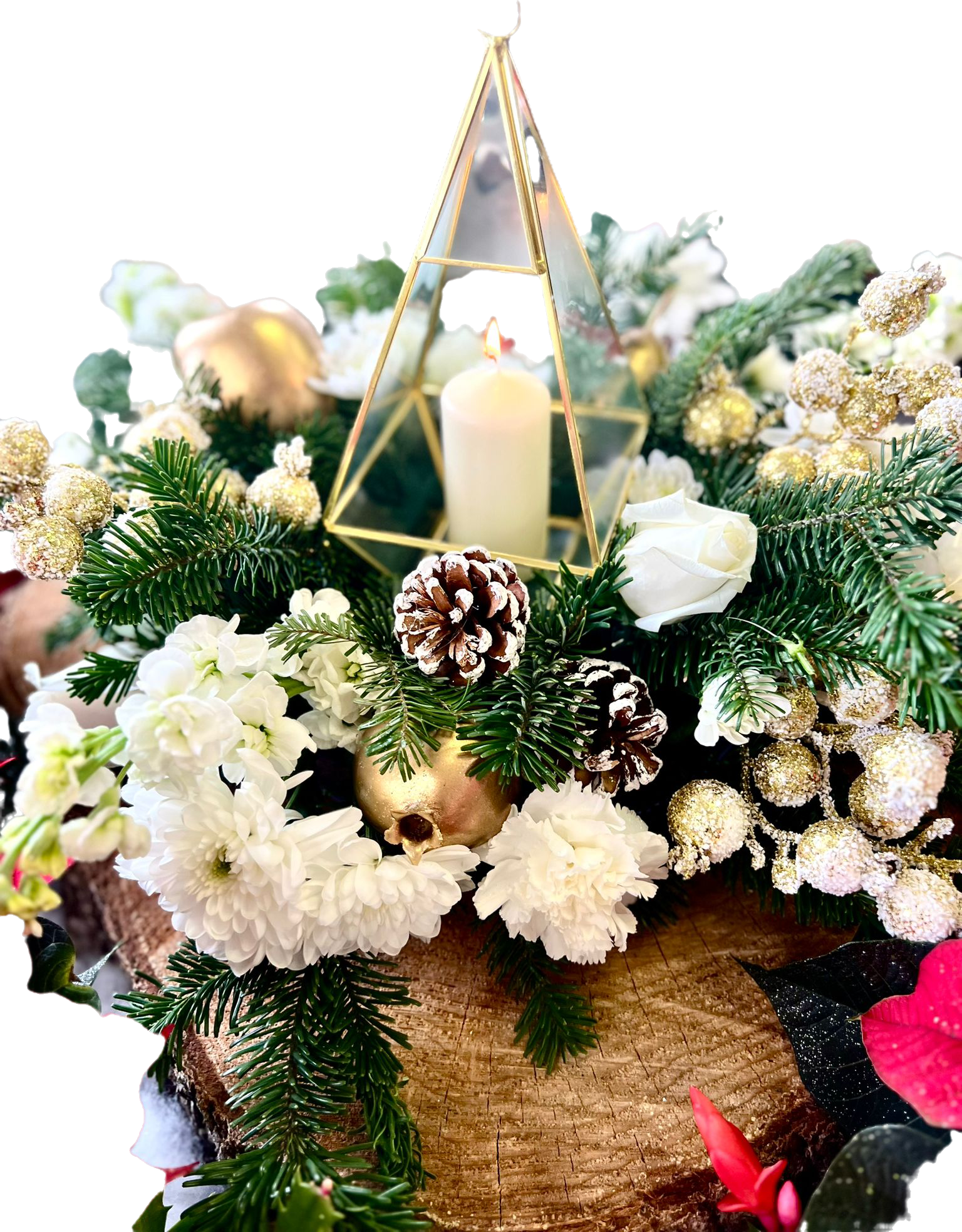 Joyful and Bright Christmas Centrpiece