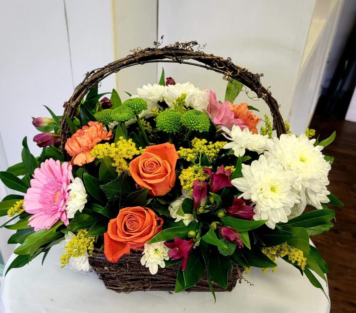 Cheerful Wish Basket - Rosebay Florist