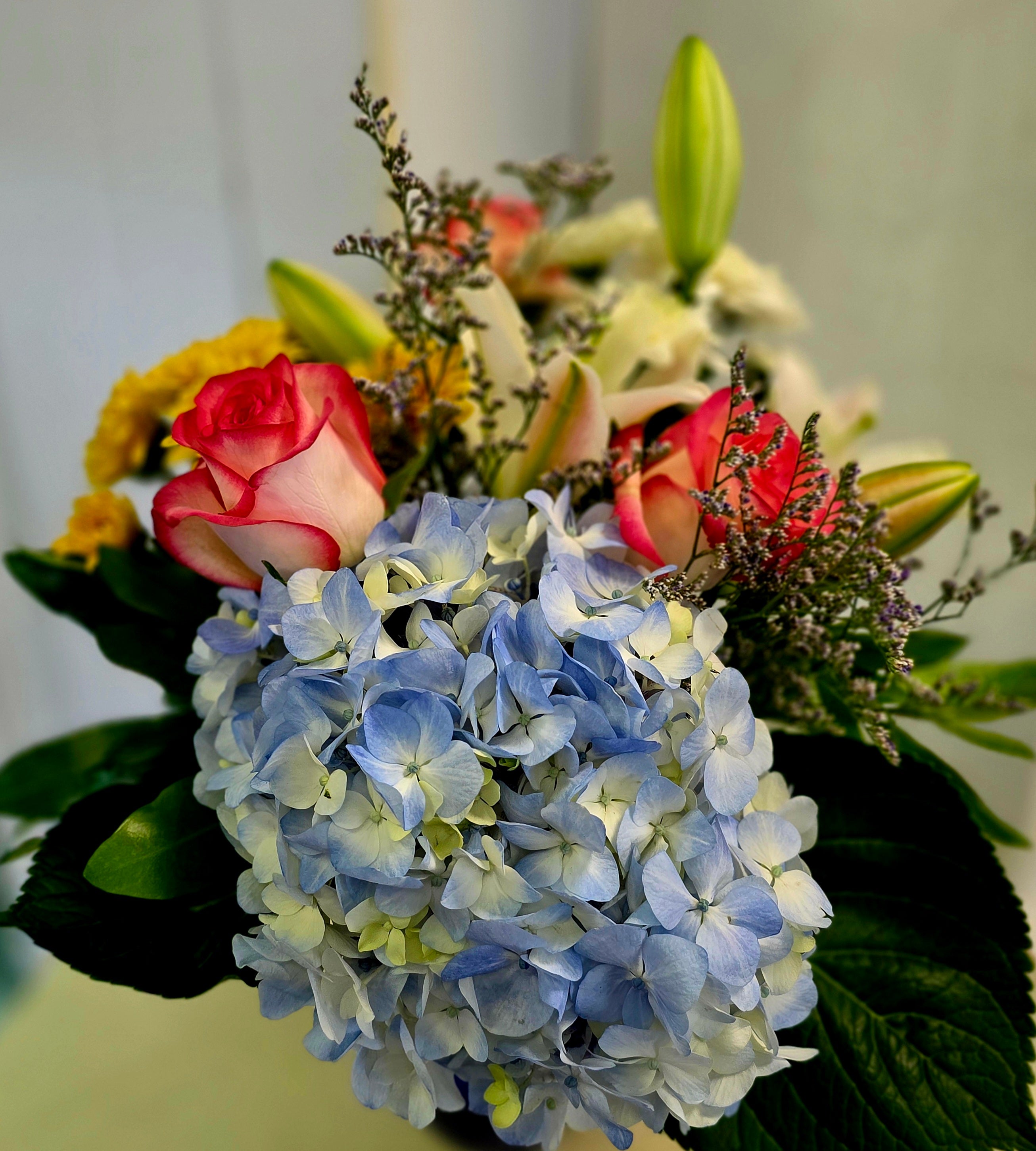 Cheerful blue