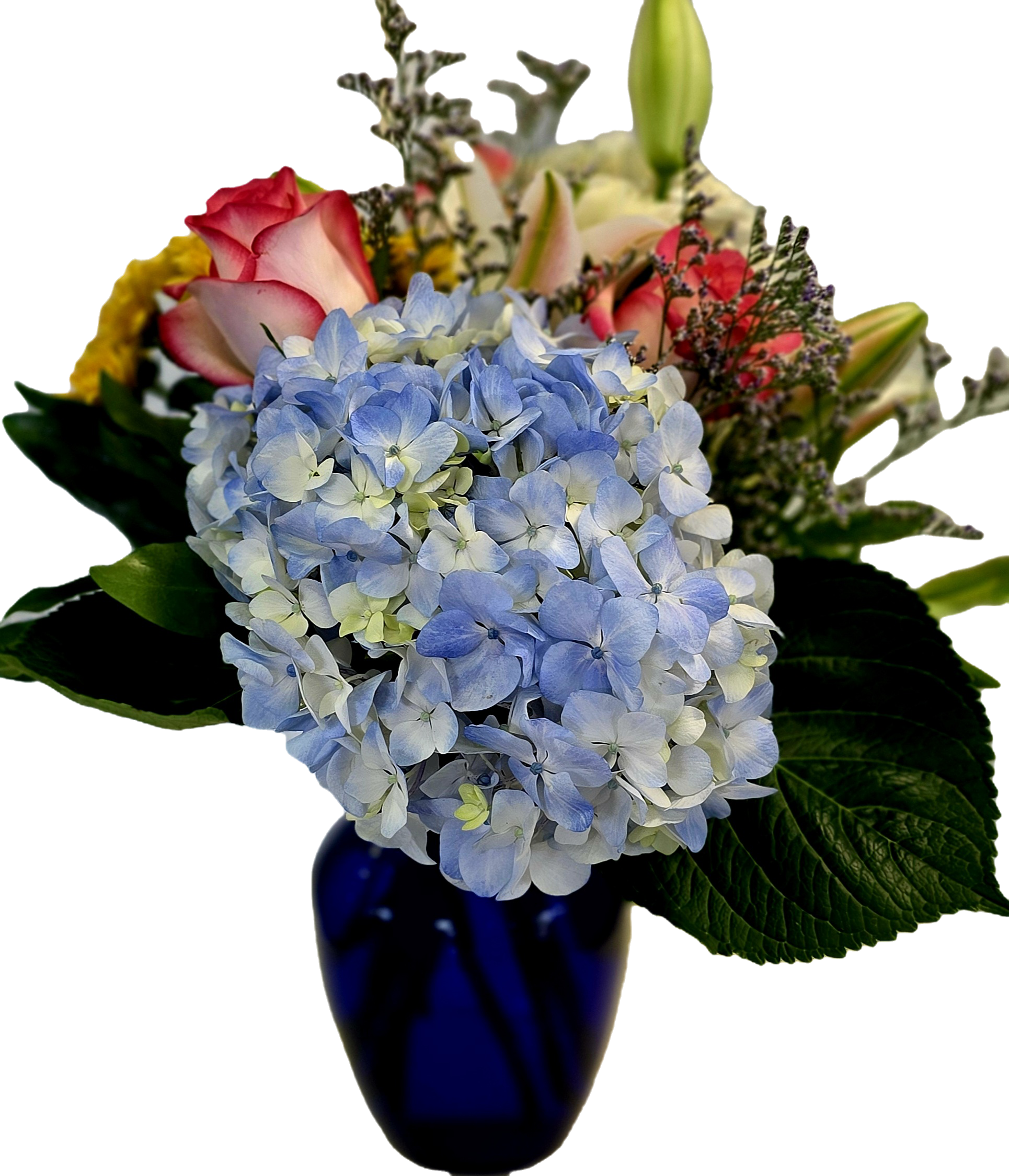 Cheerful blue