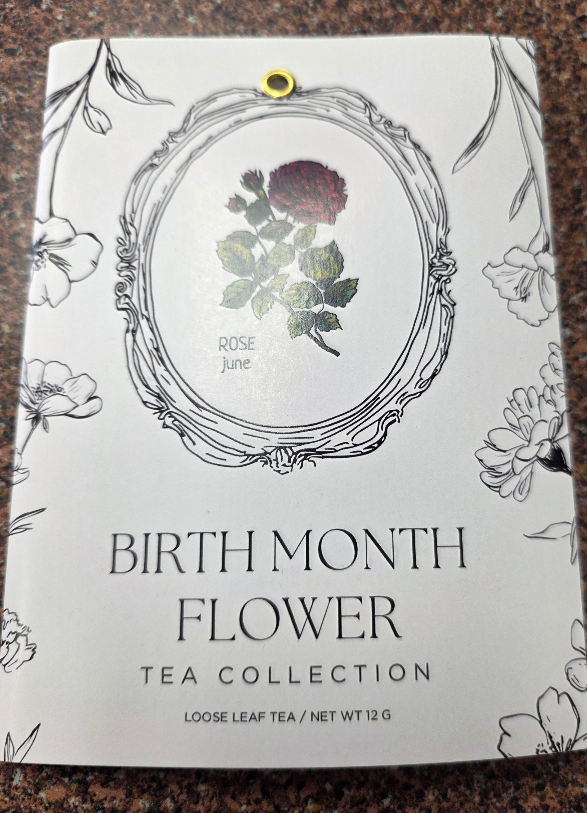Card + Envelope - Botanical Tea Cards