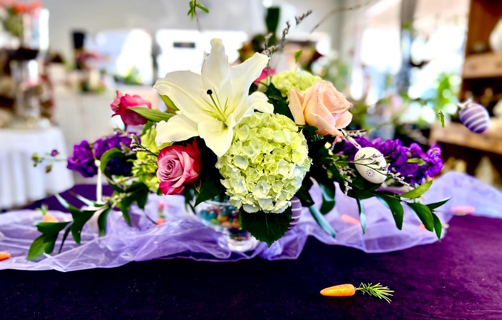 Easter gathering centerpiece