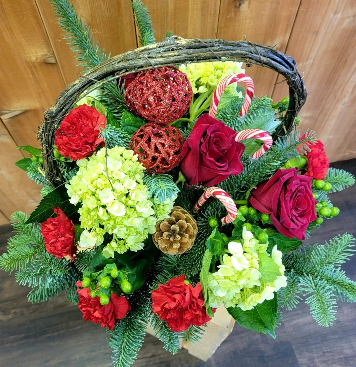 Candy Cane Basket - Rosebay Florist
