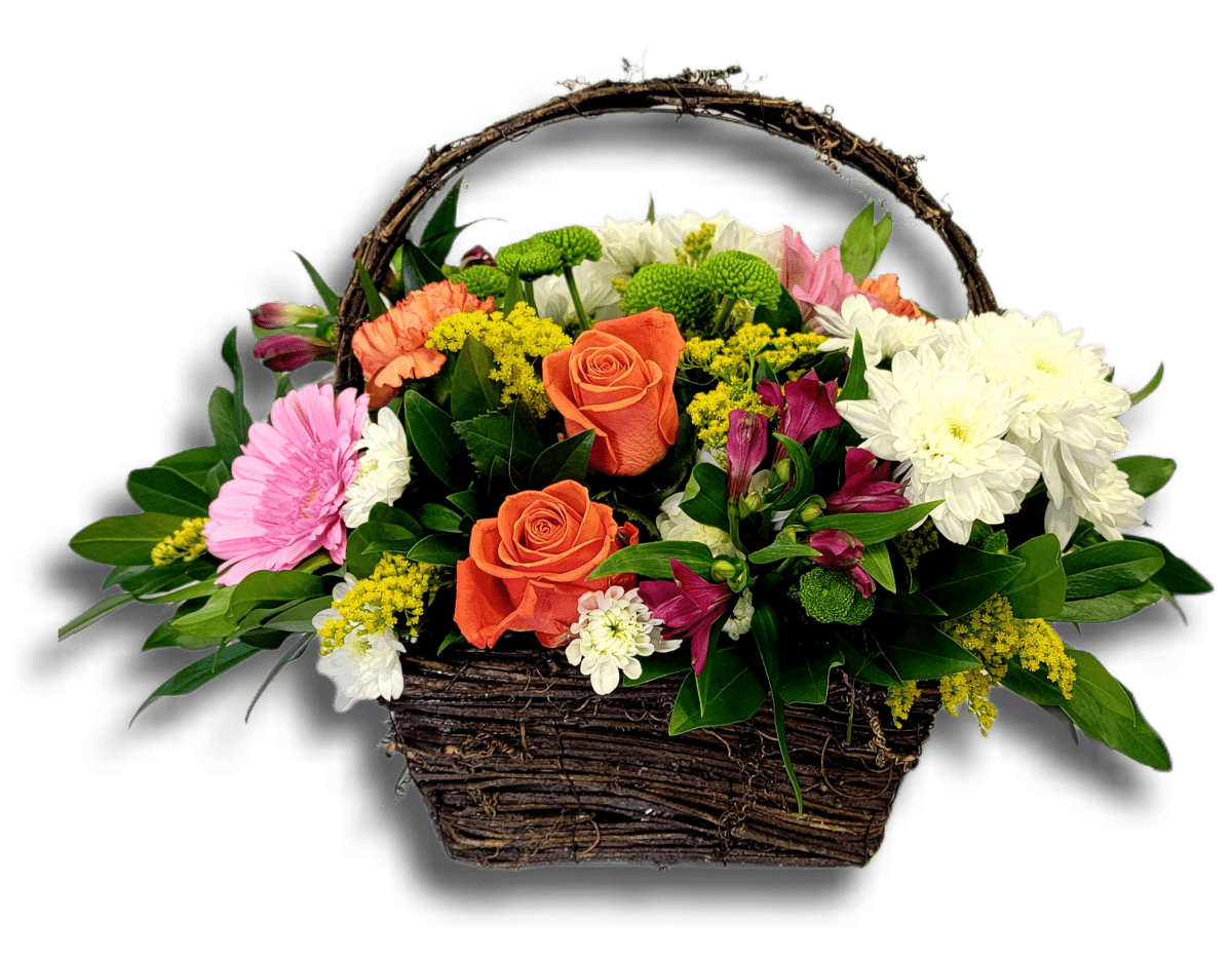 Cheerful Wish Basket - Rosebay Florist